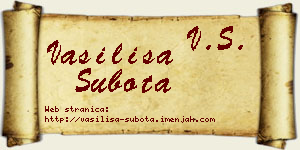 Vasilisa Subota vizit kartica